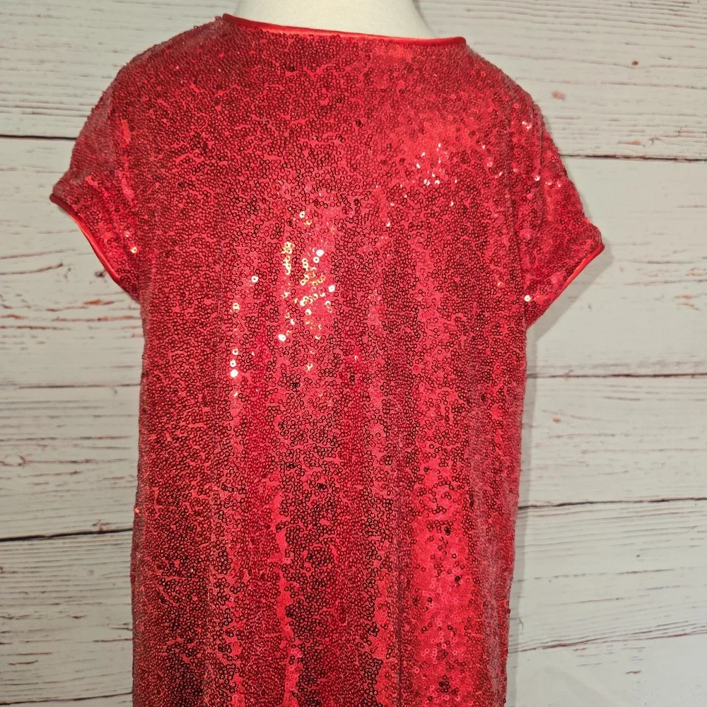 Petite Adele Sequin Girl Dress Size Size 6-8